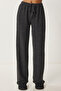 Yumoş Loose Knitted Trousers Anthracite Lub0063 - 4