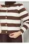 Women's Button Detailed Streifened Cardigan - 2