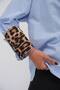 New Season Cuff Leopard Pattern Detail Garni Fabric Women's Shirt 24W18012 - 2