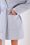 Light Blue Cashmere Coat - 5
