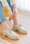 Dure Beige Daily Use Loafer Women's Shoes - 4