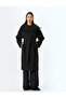 Belted Wide Shawl Collar Double Breasted Long Stamp Coat