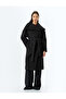 Belted Wide Shawl Collar Double Breasted Long Stamp Coat - 3