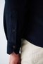 100% Cotton Comfort Fit Men's Shirt with Velvet Embroidery Detail Pockets - 7