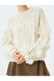 Tassel Detail Crew Neck Long Sleeve Textured Knitwear Sweater - 5