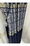 Nivemeshome Fj631749 V-517 Arora Dark Blue 1/3 Close Pleated Background Curtain Apm - 5