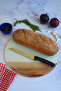 Channeled Glass Cutting Board - Glass Cutting Table| Wooden Patterned Edge| Diameter32cm| Patented Product - 4