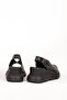 Women's Sandals Wedge Heel Genuine Leather Shoes Zy 7672 Black - 3