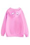 Women's Spider Printed Hooded Pink Sweatshirt & Hoodie - 2