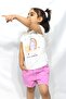 Kız Çocuk Pembe Denim Şort - 6