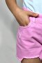 Kız Çocuk Pembe Denim Şort - 3