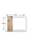 Channelized Glass Cutting Board - Glass Cutting Table |   Arabesque Single Stripe |   25cm X 35cm |   Patented Product - 2