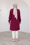 Tunic with Hidden Buttons and Shirt Collar-Vishne 24Kt473 - 4