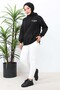 Cream Three Thread Raised Jogger Sweatpants