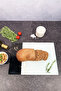 Channelized Glass Cutting Board - Glass Cutting Table |   Dark Stone |   25cm X 35cm |   Patented Product - 5