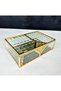 LUXURY PRISM GLASS JEWELRY PROMISE ENGAGEMENT CHOCOLATE BOX GOLD SMALL