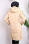 Beige Hooded Quilted Puffer Jacket with Pockets - 4