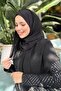 شال شيفون أسود عملي - ساندي