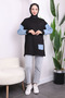 Black Sleeve Bead Detailed Two Thread Tunic - 2