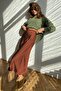 Mad Girls Brown Satin Skirt Mg1409 - 2