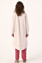 Light Pink Basic Hidden Placket Long Shirt - 4
