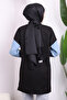 Black Sleeve Bead Detailed Two Thread Tunic - 4
