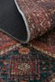 Private Burgundy Distressed Vintage Rug with Ethnic Patterned Woven Design—Authentic Handwoven Chenille Living Room Rug (xxx) - 9