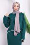 Emerald Green Knitwear Crop Dress Double Set - 3