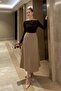 Mink Midi Length Women's Satin Skirt Mg1409 - 2