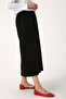 Black Slit Long Combed Cotton Skirt Lining - 2