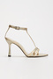 Lightning Series Thin High Heeled Women's Evening Dress Shoes with Stone Detail - 4