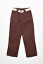 Brown Bandolier Belt Pocket Wide Leg Trousers - 5