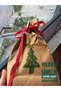 New Year Christmas Handmade 4Pcs Silvery Print Kraft Gift Pouch Gift Package - 3