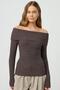 Madonna Collar Knitwear Sweater - Brown, Long Sleeve MG2184 - 5