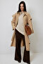 Flowing Long Trench Coat - 2