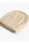 Hair Knitted Beret with Folded Edges - 4