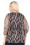 Plus Size 3863 Black-Gold Blouse and Bady Set - 5