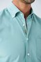 Velvet Embroidery Detailed Pocketed 100% Cotton Comfort Fit Water Green Men's Shirt - 6