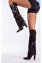 Love Dressed Black Matte Black 10 cm Women's Boots, Heeled Boots - 2