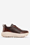 Men's Thick Soled Sports Casual Shoes Real Leather Mc 20225 Brown