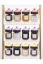 200 Cc Capacity 12-Piece Cam Seasoning Holder Set - Storage Container with 24 Labels