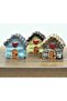 Wooden Terrarium House 4,3cm Heart House Silicone Mold K-286, Scented Stone Soap Gypsum Candle Mold - 6