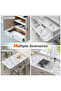 Marble Design Non-Slip Shelf Liner Roll - Drawer Mat for Kitchen, Refrigerator & Cabinets, 1 Roll - 4