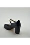 Women's Black Genuine Leather Shoes - 2