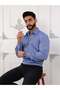 Ice Blue Slim Fit Premium Quality Long Sleeve Classic Men's Shirt - 2