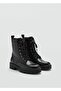 Lace-up leather boots