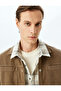 Buttoned Cotton Long Sleeve Shirt with Pocket Detail