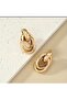 Stylish Geometric Gold Plated Earrings for Women - 3