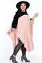 Women's Poncho Tasseled Two-Color Knitwear - 2