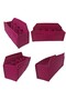 Desktop Pen Holder Organizer Fuchsia Color Office Organizer Multi-Compartment 3mm Felt - 3